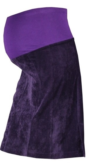 Těhotenská sukně MALO - fialová 