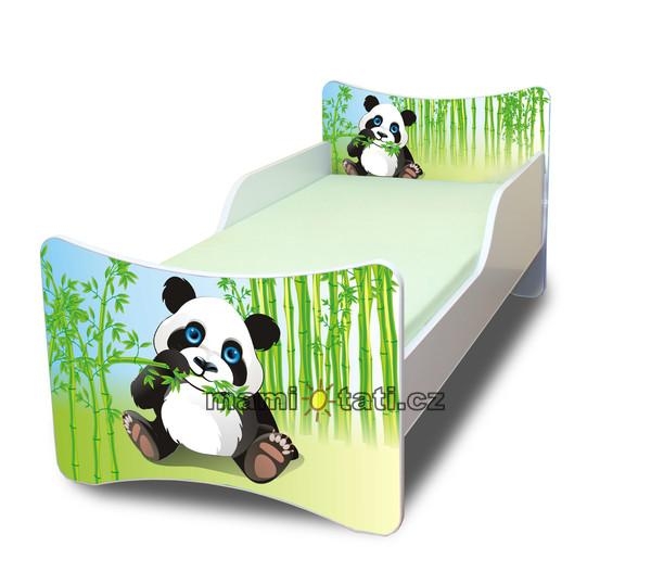 NELLYS Dětská postel se zábranou Panda 