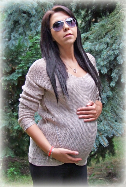 Be MaaMaa Svetřík Perlička nejen pro těhotné - béžová