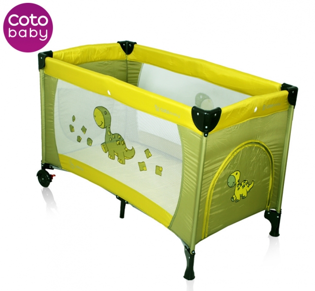 Cestovní postýlka SAMBA DINO CoTo Baby - pistacie