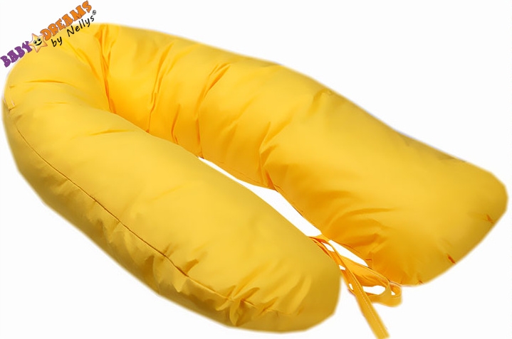 Kojící polštář - relaxační poduška Nellyska Multi - žlutý/krémový