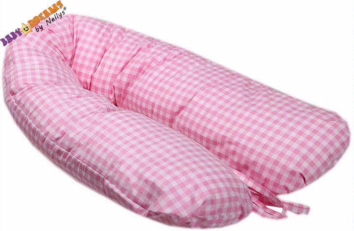 Potah na kojící polštář - relaxační podušku Nellyska Multi - růžová kostička II.