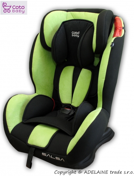 Autosedačka 9-36kg Coto baby SALSA nr.05 - barva: Zeleno-černá
