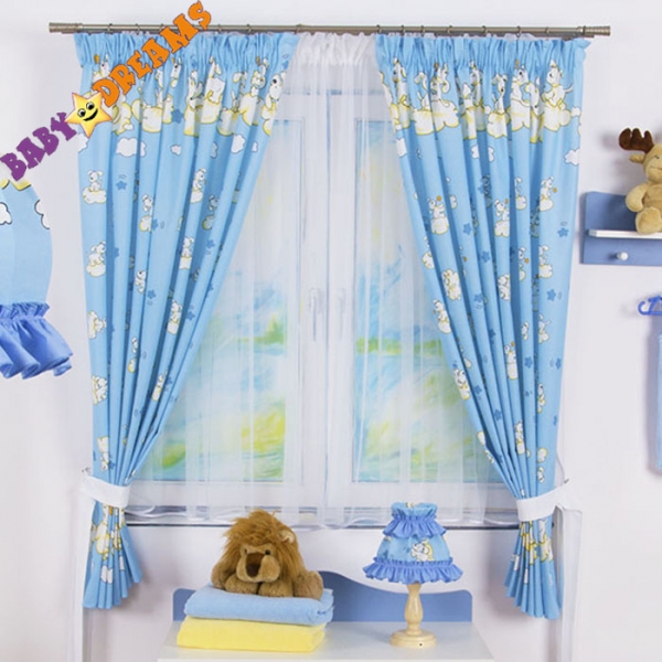 Závěsy Baby Dreams Kolekce Pejsci - modří