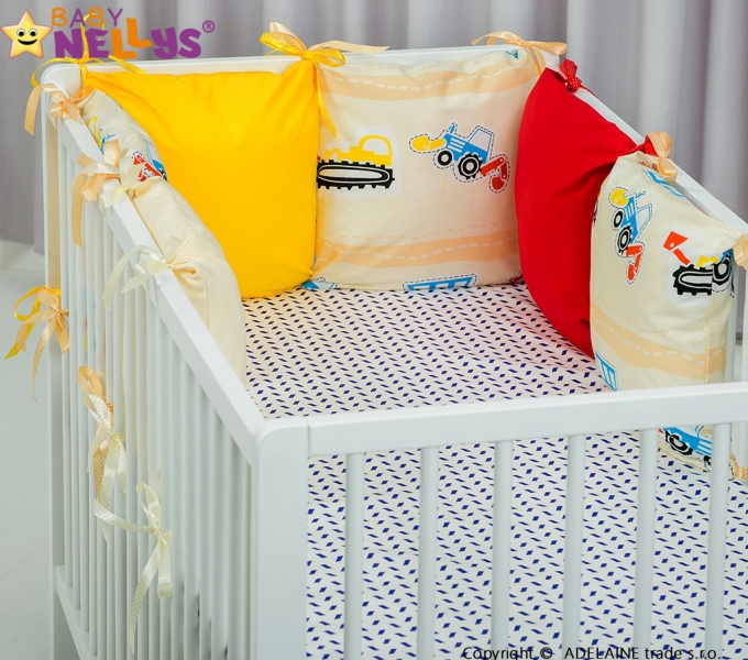 Mantinel BE LOVE Baby Nellys ® - polštářkový s povlečením vzor č. 1016