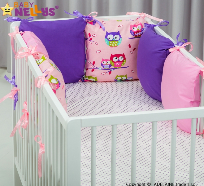 Mantinel BE LOVE Baby Nellys ® - polštářkový s povlečením vzor č. 1038