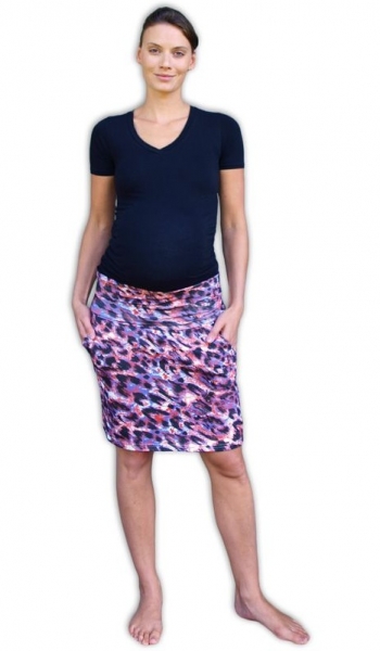 JOŽÁNEK Letní těhotenská sukně s kapsami - vzor č. 05 - L/XL