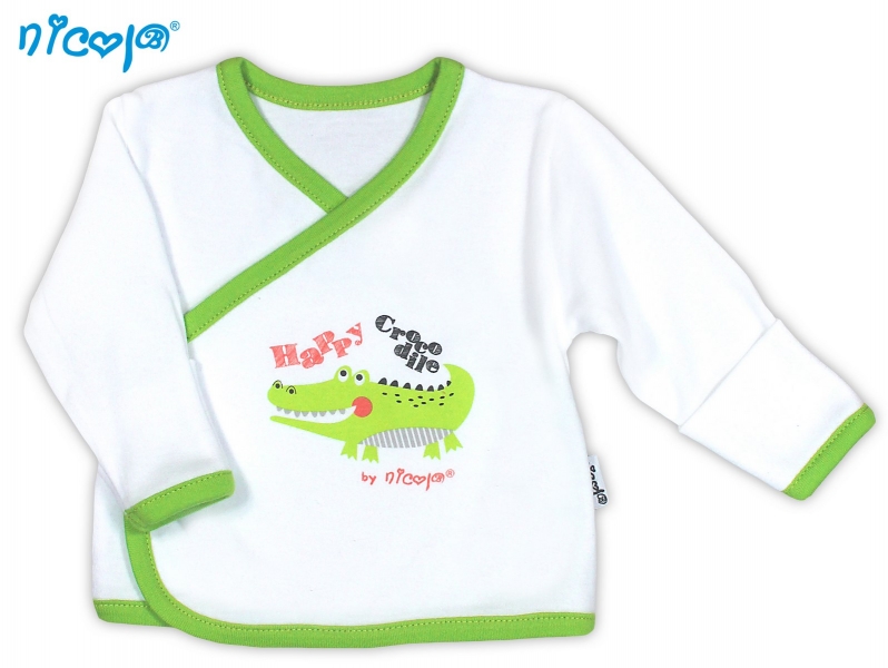 Novorozenecká košilka NICOL Šťastný krokodýl