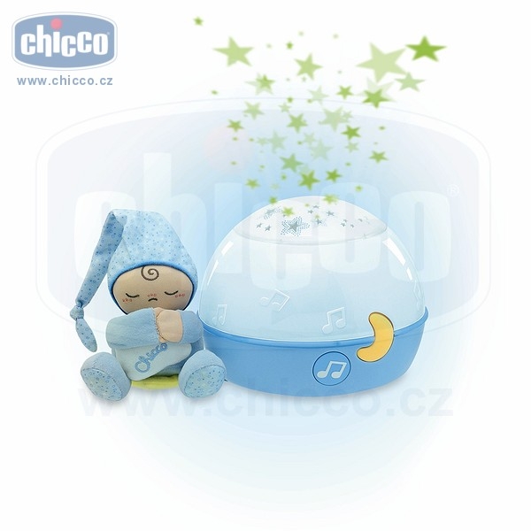 Chicco Lampička hrající noční obloha - modrá