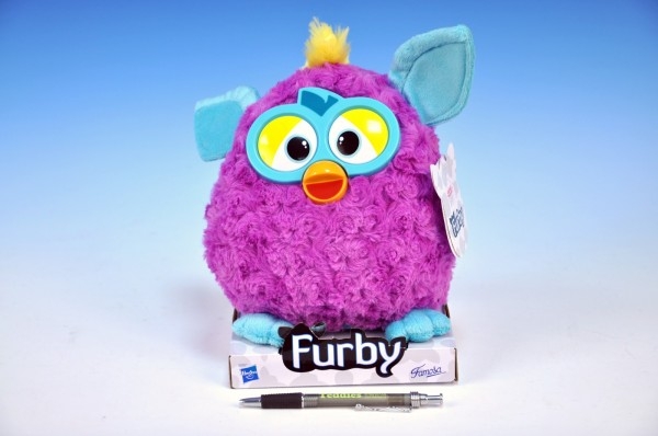 Furby plyš tmavě fialovo-modrý 20cm na podstavci od 10 měsíců