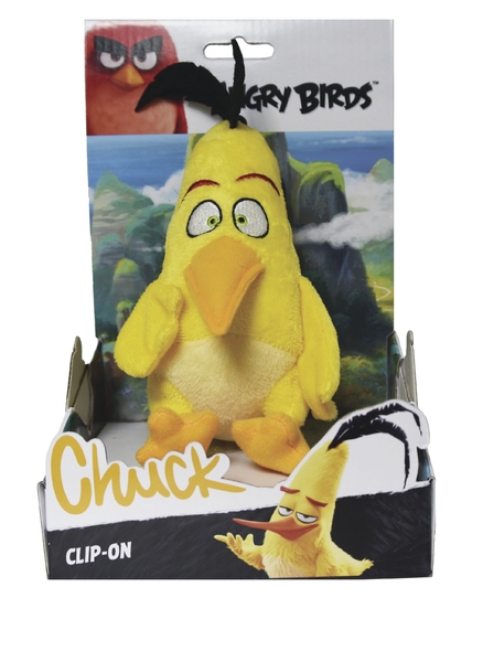 Rappa Angry Birds plyšová hračka Chuck s přívěškem, 14 cm