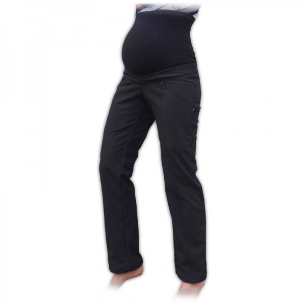 JOŽÁNEK Sportovní těhotenské oteplené softshellové kalhoty 