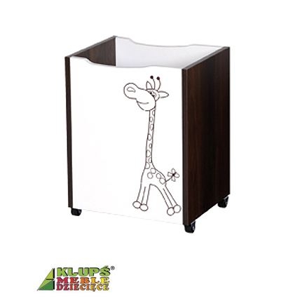 Box na hračky Safari Klups Safari - ecru/ořech
