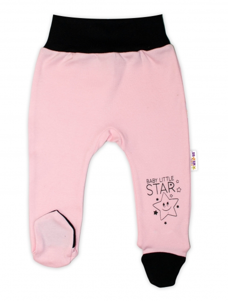Baby Nellys Kojenecké polodupačky, růžové - Baby Little Star, vel. 56