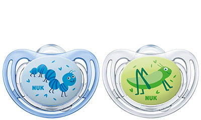 Dudlík Freestyle Nuk 6-18 m kluk - modrý/zelený