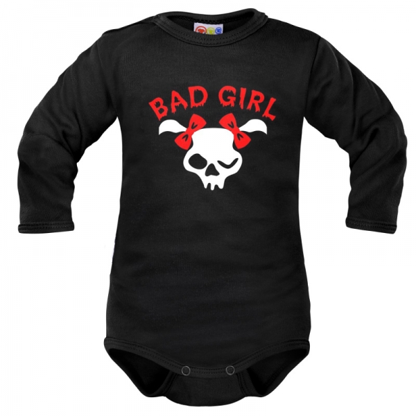Body dlouhý rukáv Dejna Bad Girl - černé