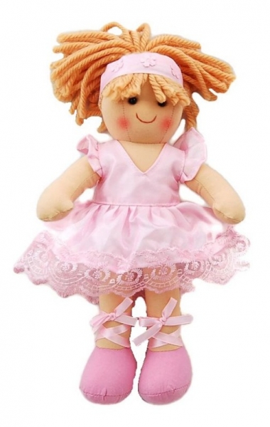 Bigjigs Hadrová panenka Sofie baletka, 27cm