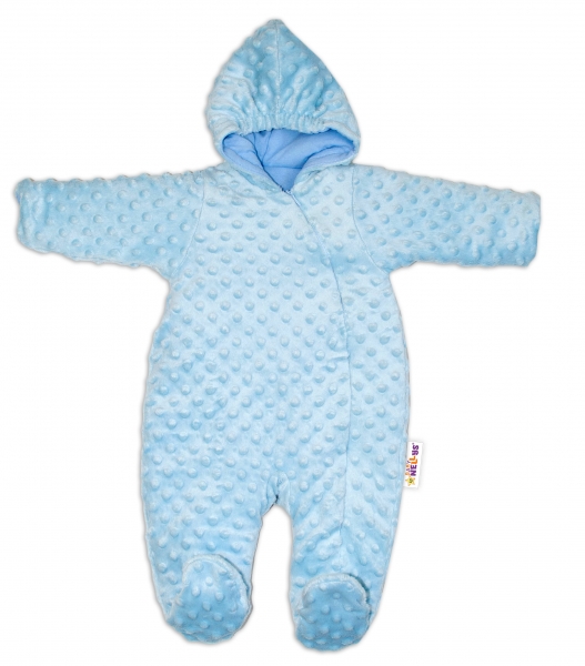 Baby Nellys Kombinézka/overálek Minky, zateplená - sv. modrá, vel. 68, Velikost: 68 (4-6m)