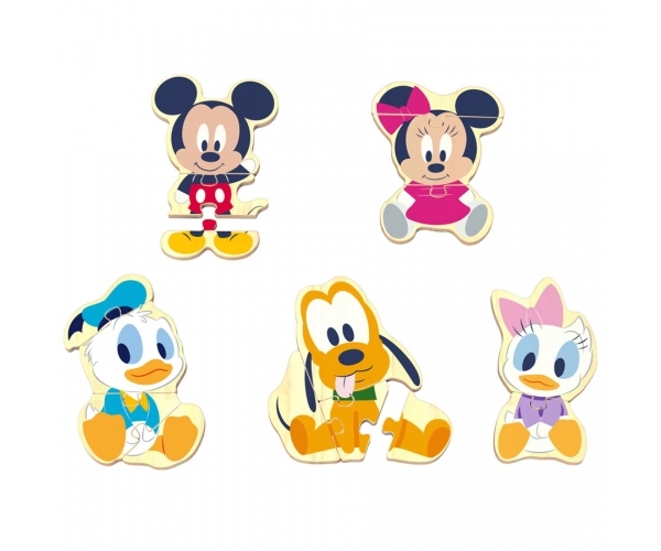 Dřevěné Disney puzzle Mickey a přátelé