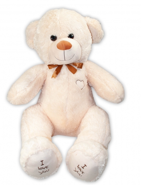 Baby Nellys Plyšový medvěd 120 cm - béžový
