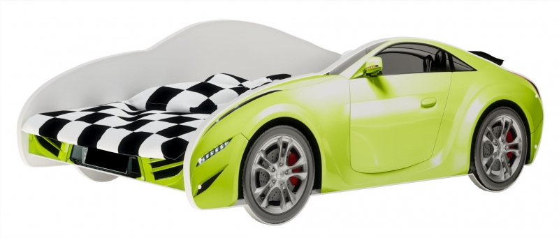 Nellys Dětská postel Super Car - zelená, 160 x 80 cm