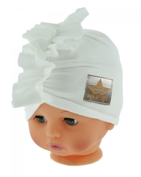 Specific probability wagon Baby Nellys Jarní/podzimní bavlněná čepice - turban, bílá | Vše Pro miminko .eu Specific probability wagon Baby Nellys Jarní/podzimní bavlněná čepice - turban, bílá | Vše Pro miminko .eu