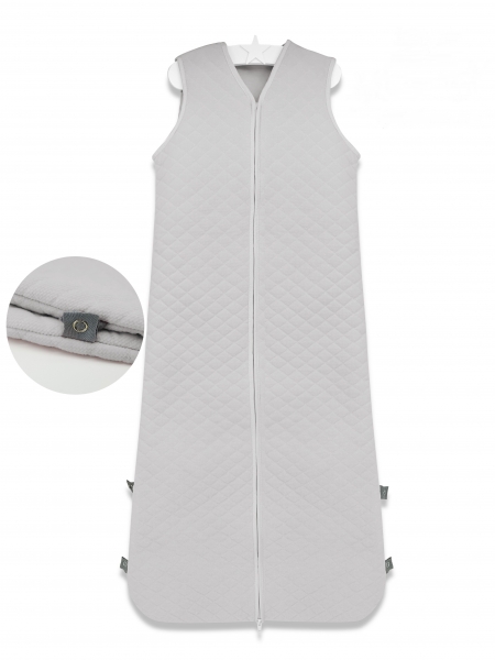 Baby Nellys Spací vak Velvet prošívaný (85 - 106 cm) - šedý