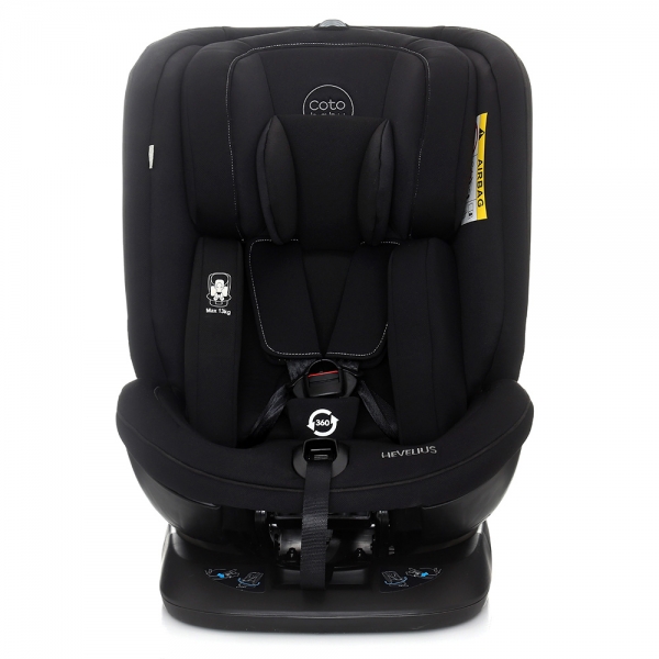 Autosedačka 0 - 36 kg Isofix Hevelius 2020 s 360 ° otáčením - black Melange