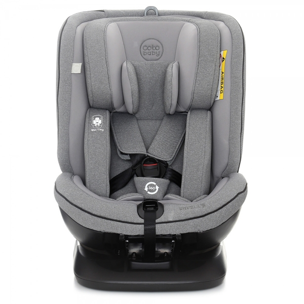 Autosedačka 0 - 36 kg Isofix Hevelius 2020 s 360 ° otáčením - grey melange