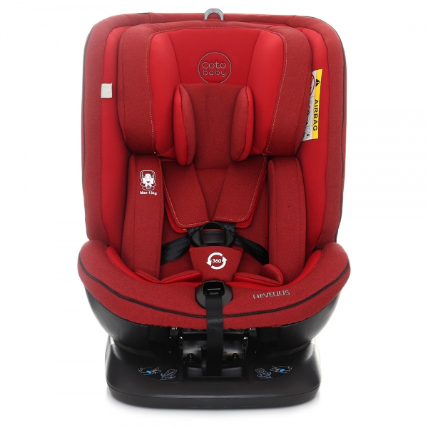 Autosedačka 0 - 36 kg Isofix Hevelius 2020 s 360 ° otáčením - red melange