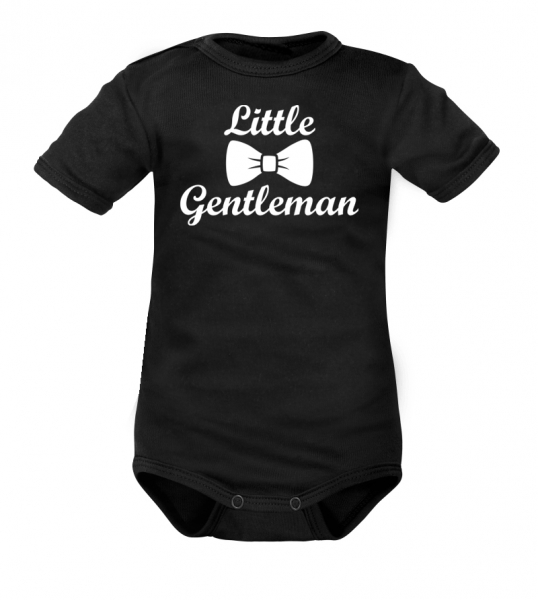 DEJNA Body krátký rukáv Little Gentleman - černé, Velikost: 62 (2-3m)