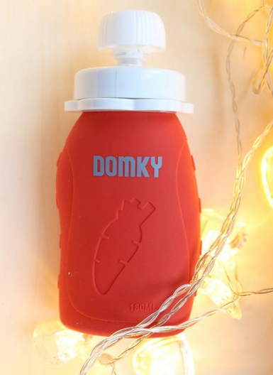 Domky Silikonová kapsička, 180 ml - červená