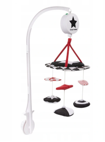 Canpol Babies Kontrastní plyšový kolotoč s melodiemi SENSORY TOYS