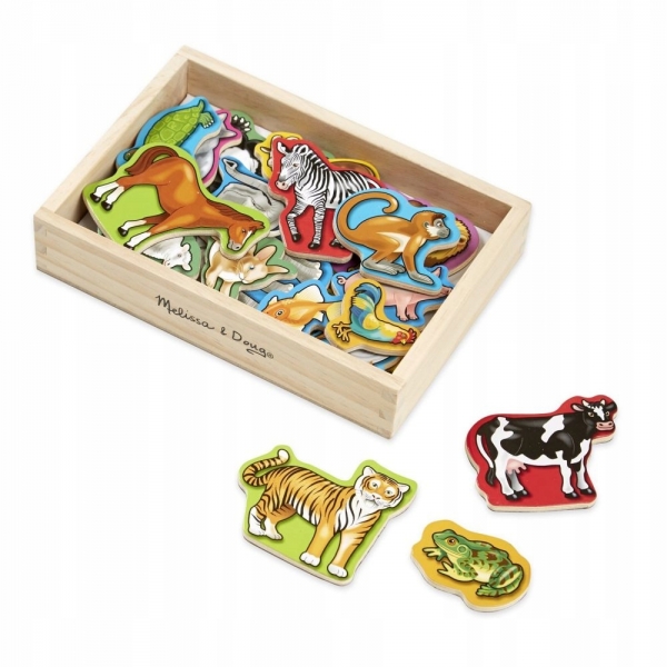 Melissa&Doug Dřevěné magnetky - Zoo