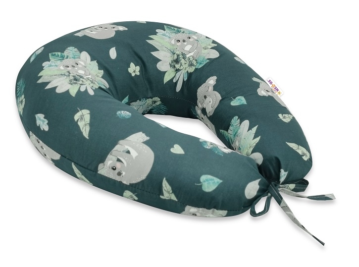 Baby Nellys Bavlněný kojící polštář, Tropical Koala, zelená