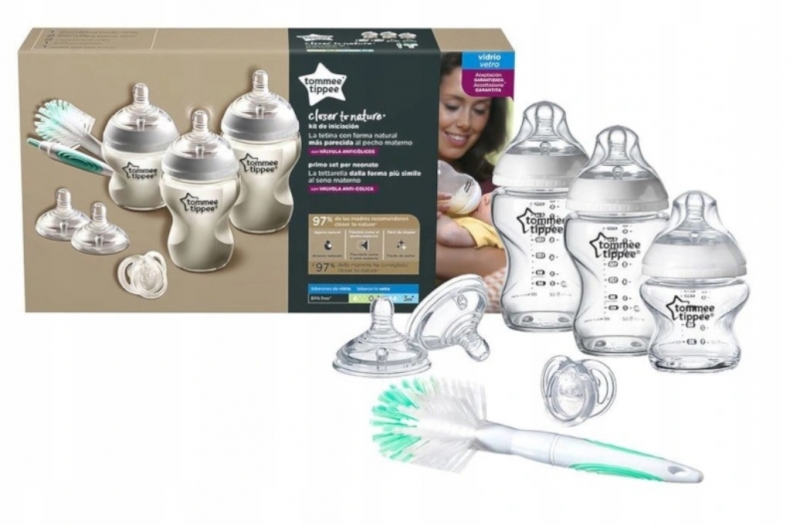 Tommee Tippee Novorozenecká startovací sada skleněná- neutrální