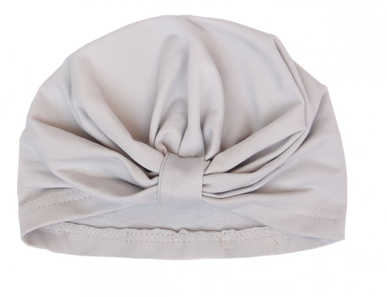 Mamatti Bavlněná dětská čepice, turban, Myška - šedá, vel. 2 - 3 roky