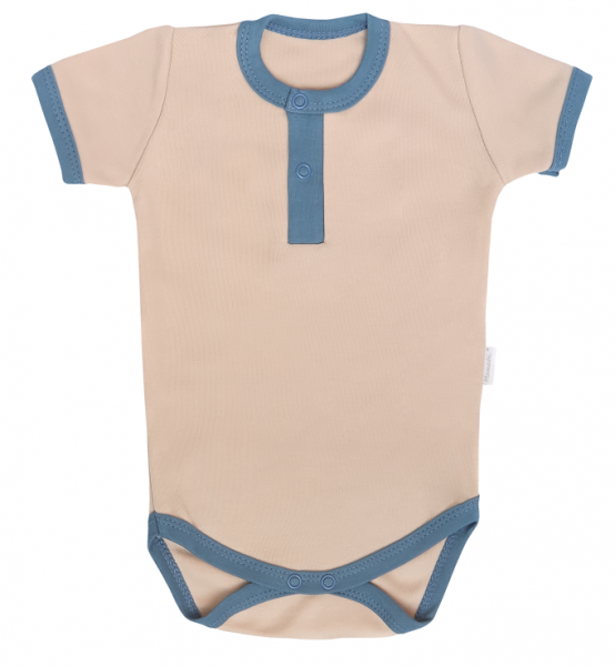 Mamatti Bavlněné body polo kr. rukáv, Dinosaurus- krémové