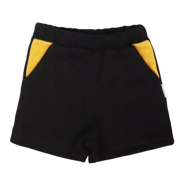 Mamatti Bavlněné kraťásky Mýval - černé, vel. 86, Velikost: 86 (12-18m)