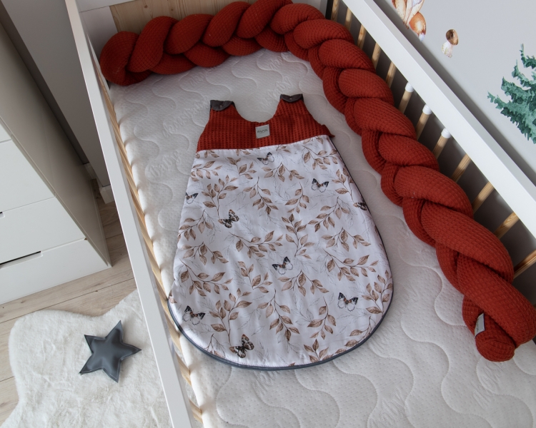 Baby Nellys Spací vak Vafel, bavlna LUX, Motýlci, 18-36m