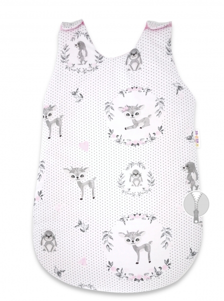 Spací vak Baby Nellys, Koloušek, 70 cm - růžová