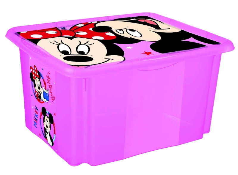 Keeeper Box na hračky Minnie Mouse 45 l, růžový