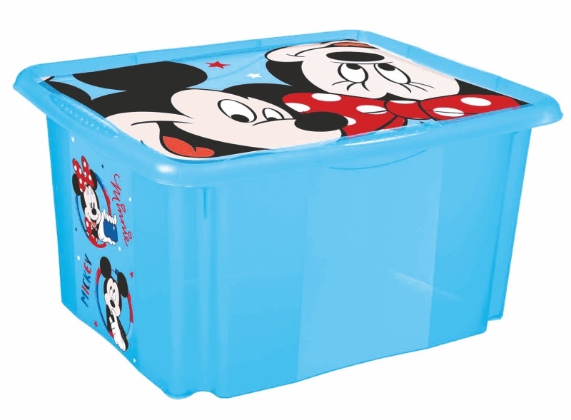 Keeeper Box na hračky Mickey Mouse 45 l, modrý