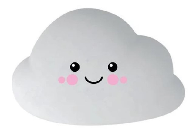 Innogio Přenosná silikonová lampička včetně dálkového ovladače - Cloud