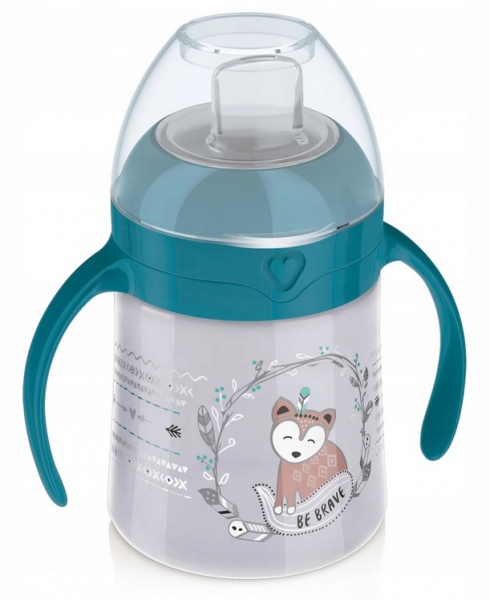 Lovi hrneček Easy Switch Indian Summer boy, 6m+ - šedá/tyrkys, 150ml