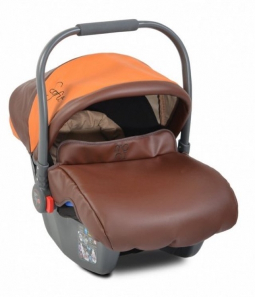 Moni Autosedačka, vajíčko Sofie kůže 0-13 kg - cihlová, BMC22