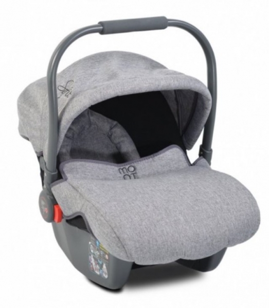 Moni Autosedačka, vajíčko Sofie kůže 0-13 kg - šedá, BMC22