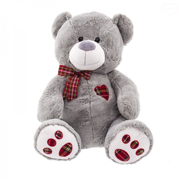 Tullimi Plyšový medvídek 75cm - šedý