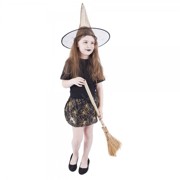 Dětský kostým tutu sukně s kloboukem Halloween