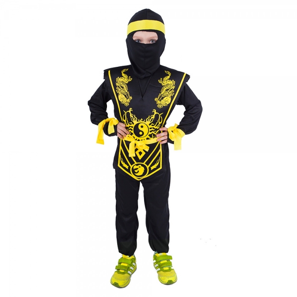 Dětský kostým žlutý ninja (S)